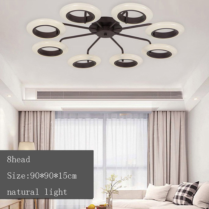 Ceiling Lights Square Rings For Living Room Bedroom Home AC85-265V Modern Led Ceiling Lamp Fixtures lustre plafonnier ACRYLIC