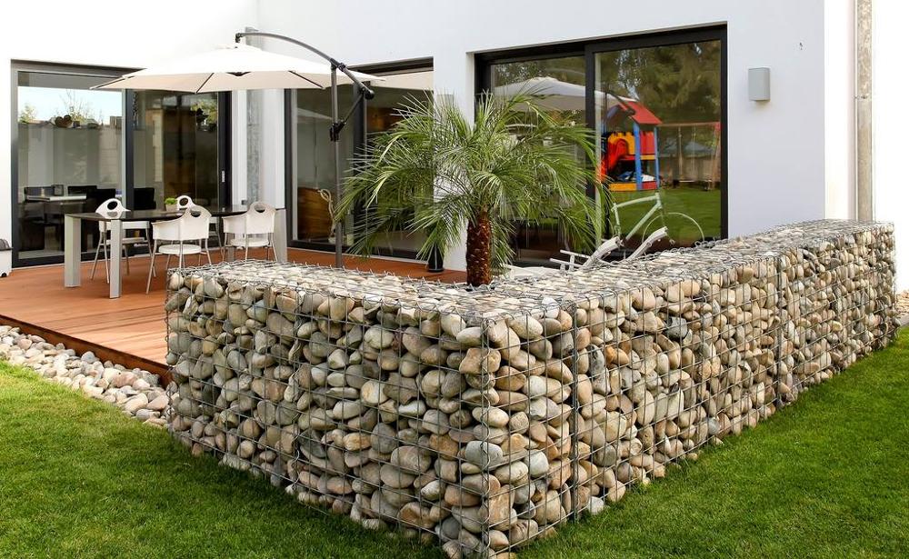 Gabion basket retaining wall 2*1*1m 0.5*0.5m gabion box