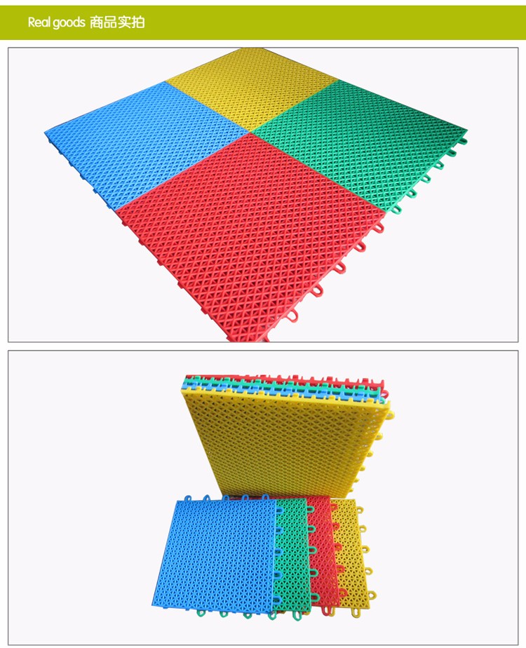 pp outdoor interlocking plastic floor tile for basketball court PP plastic tile