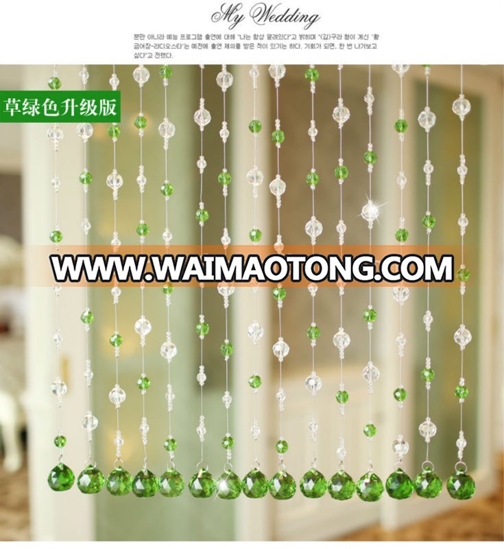 Pretty crystal home decor bead curtain