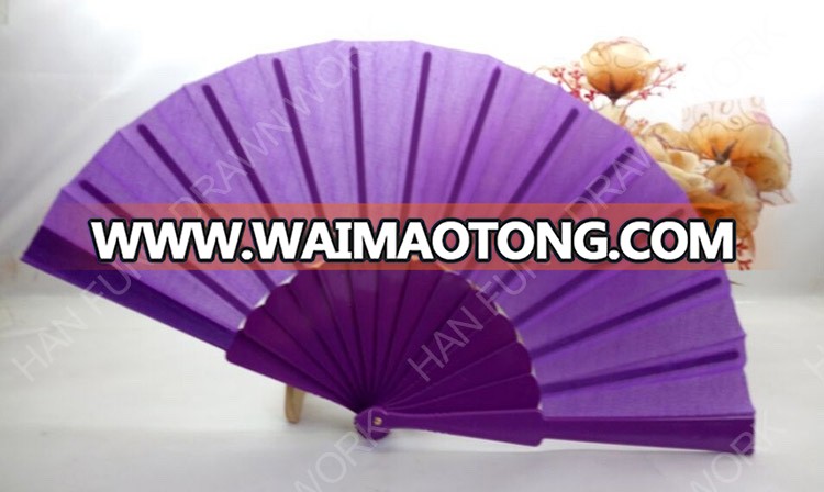 customized logo printed foldable hand fan plastic