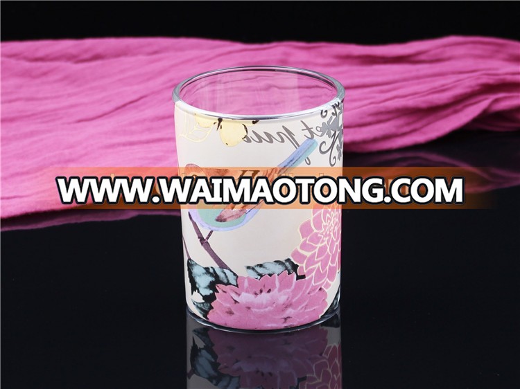 BOYE 2016 chinese style fancy glass cup for scented candle