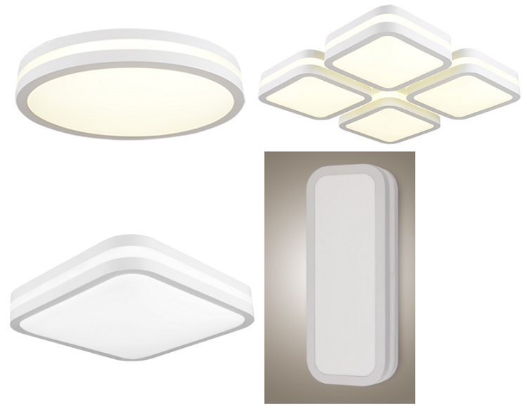 Zhongshan acrylic oval square led ceiling light