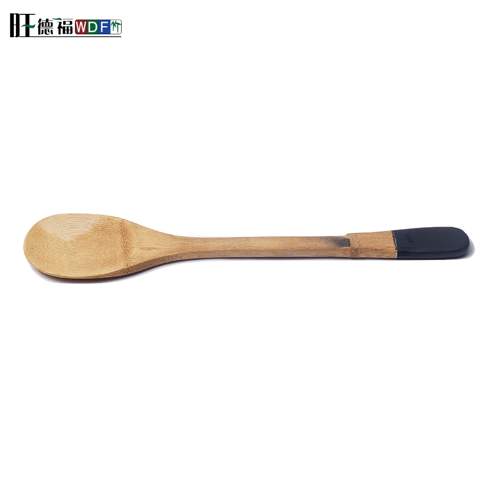 Custom 100% natural perforated bamboo tea coffee spoon