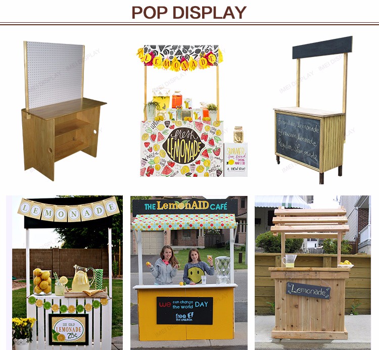 Popular outdoor fruit and vegetable display stand with plywood