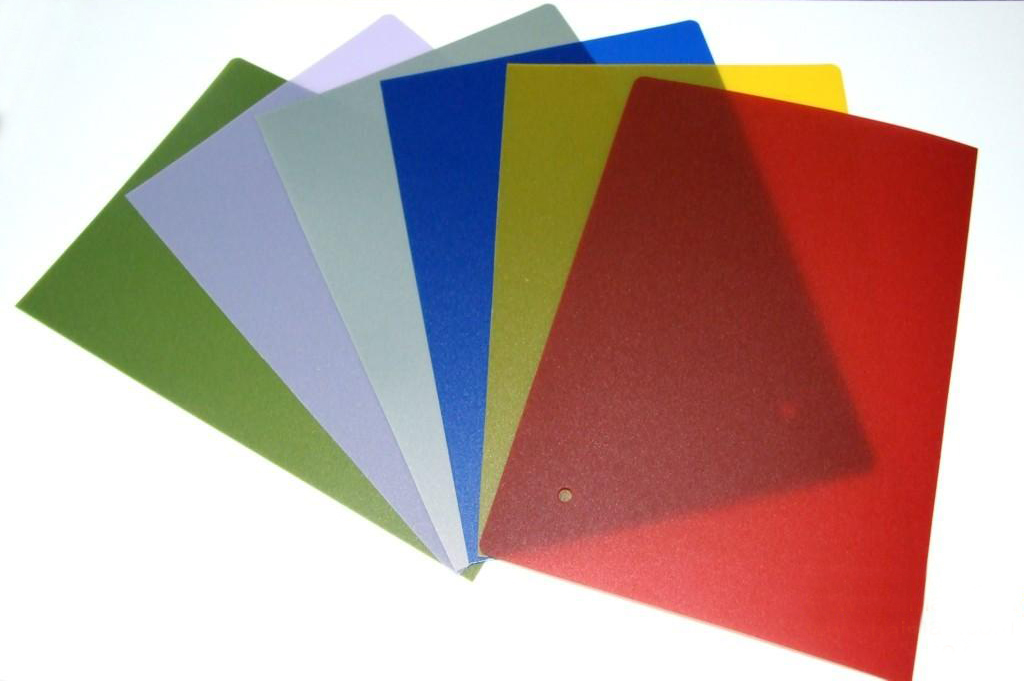 Colored hard PET plastic sheet