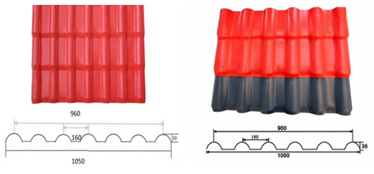 Heat Insulation asa synthetic resin Roof shingle,PVC roofing sheet, anti-corrosive pvc sheet