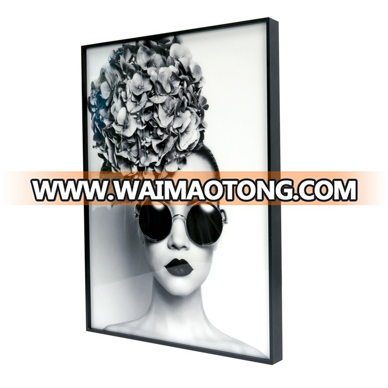 Factory Supply The Kiss Glass Photo Print 20x20", 24x24", 32x32" Custom Acrylic Prints with Metal Frame