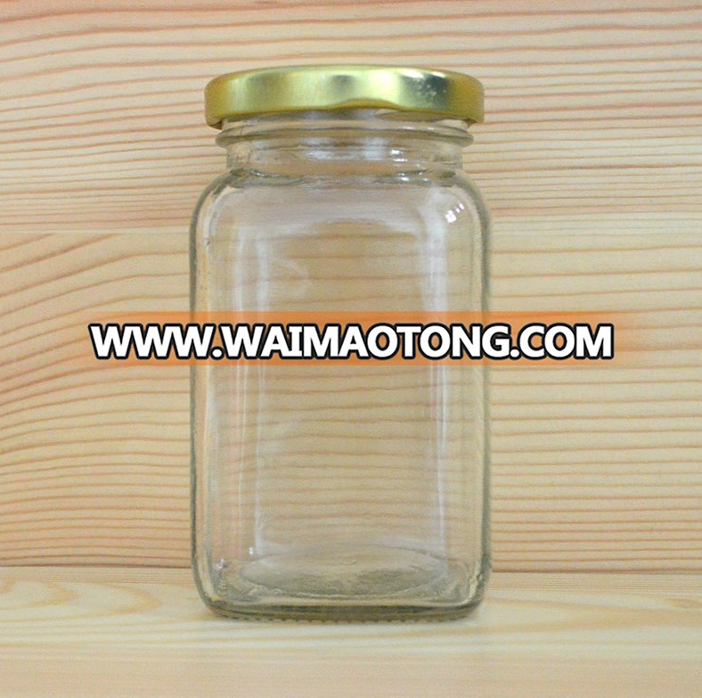 Food packing cans transparent glass storage jar of seasoning bottle own factory