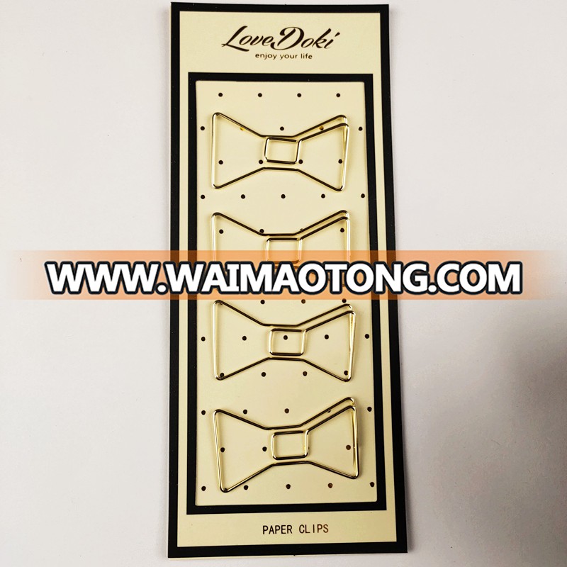 Promotional gifts gold  Tie  paper clips custom designer  paper clips