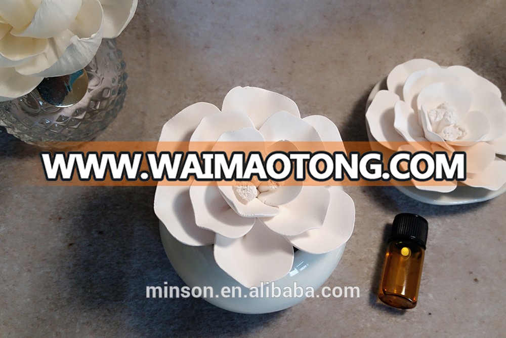 Wholesale Ceramic Flower Aroma Oil Diffuser