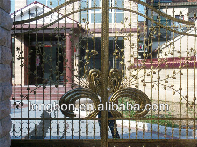 Top-selling modern automatic driveway cast iron gate