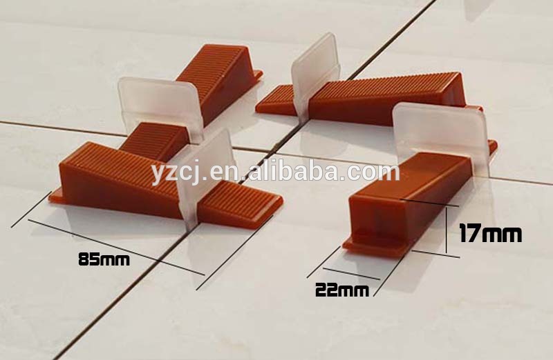 plastic tile leveling system wedges and clips