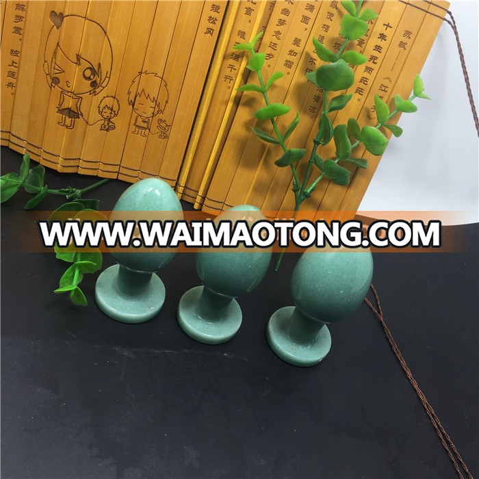 natural green aventurine crystal yoni egg butt plug for female masturbation