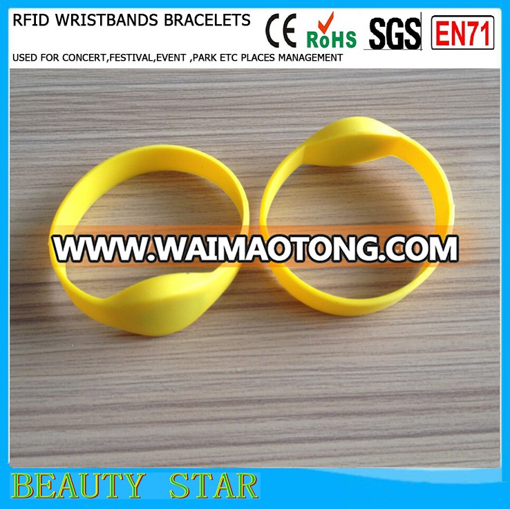 OEM&ODM acceptable NFC silicone wristbands ,factory selling NFC silicone wristbands