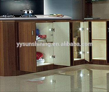 Furniture hardware LED lamp lighting plastic cabinet door hinge hydraulic damping pipe hinge