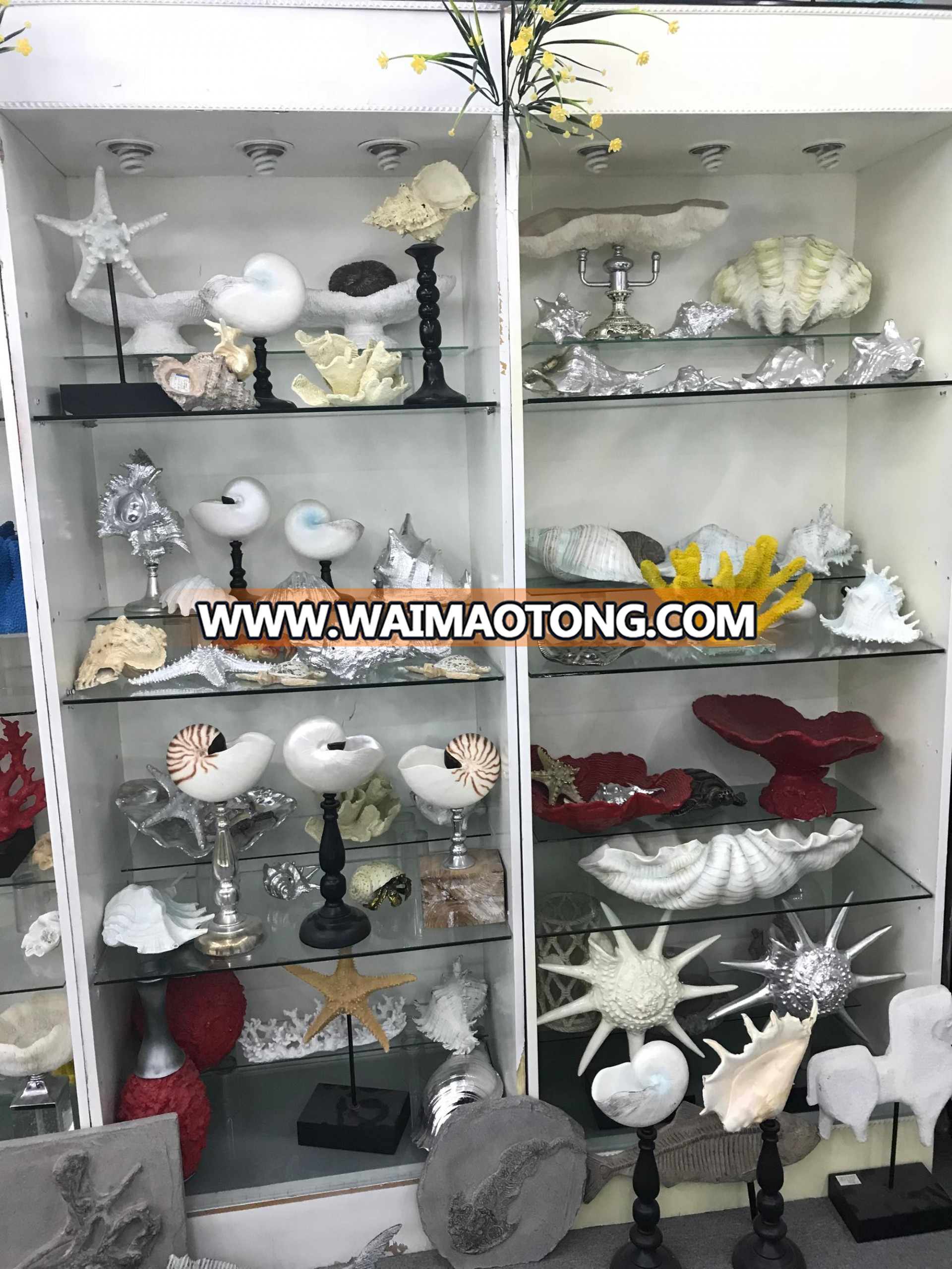 Resin conch statue resin shell for indoor decorative