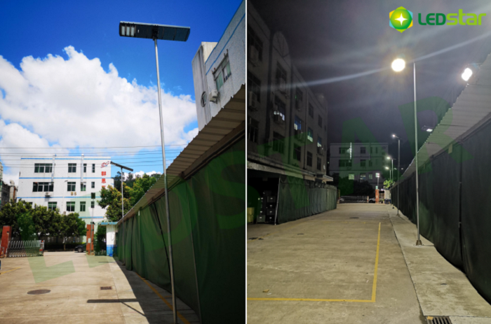 Led Luminaires Strong Housing All In One 40W Outdoor Integrated Solar Led Street Light for Project