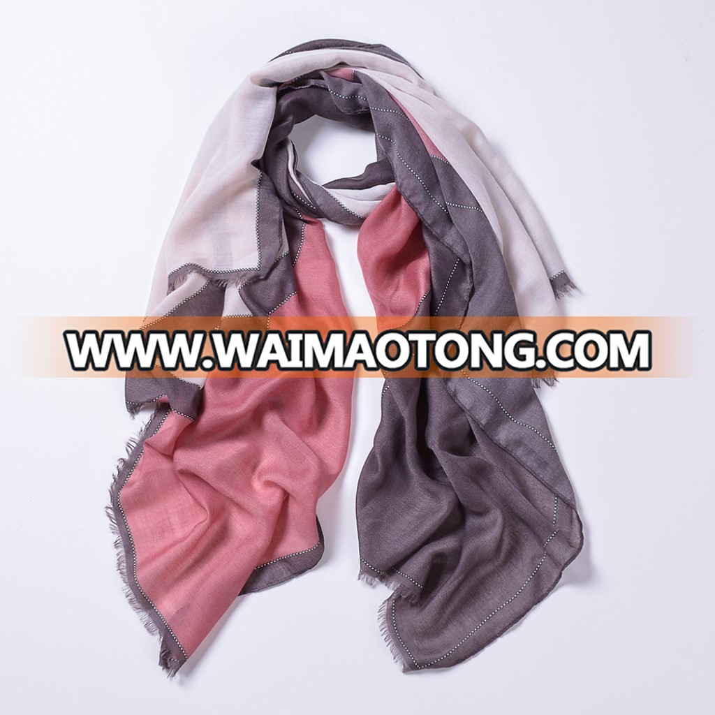 New Arrival Sheepskin cashmere multicolored rhombus short-sleeved printing spring and summer scarf fashion wild scarf