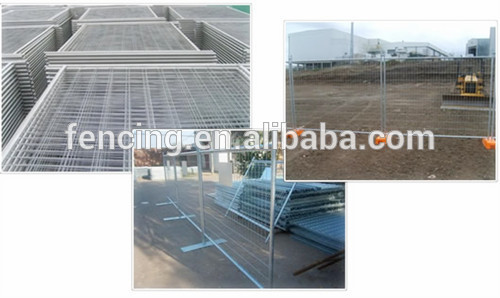 Temp Plastic Feet Metal Construction Site Safety Removable Fence / Temporary Welded Metal Fence Panels for Sale ( factory price)