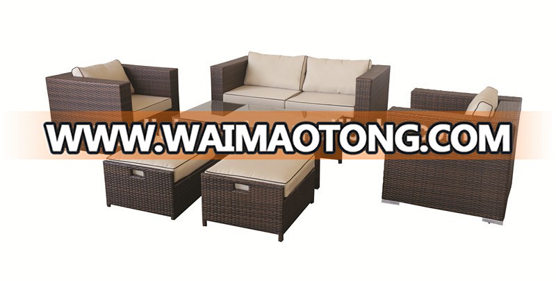 sell rattan 6pcs sofa RLK024