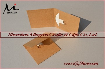 cheaper white Kraft paper CD DVD sleeve folio