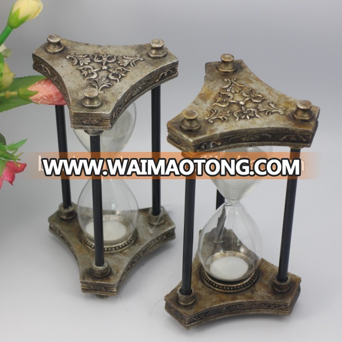 Innovative product metal antique sand clock for friendship symbol gifts