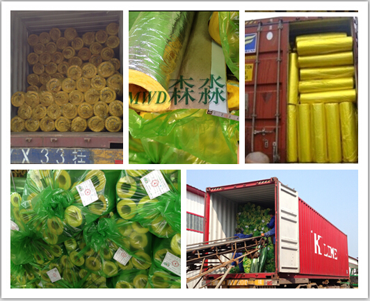 Best selling Glass wool pipe laminated alum foil cover