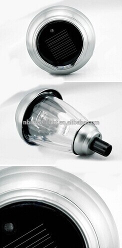 Stainless Steel+Glass H43.5CM*D8.8CM LED Outdoor/Garden Solar Lights/Lamp