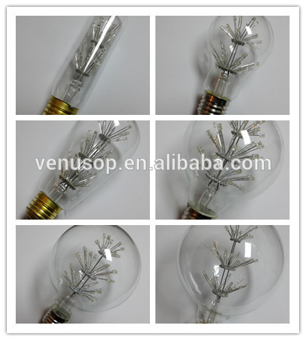 2400K CE&RoHs G25 LED EDISON BULB Star G80 LED Vintage Edison bulb