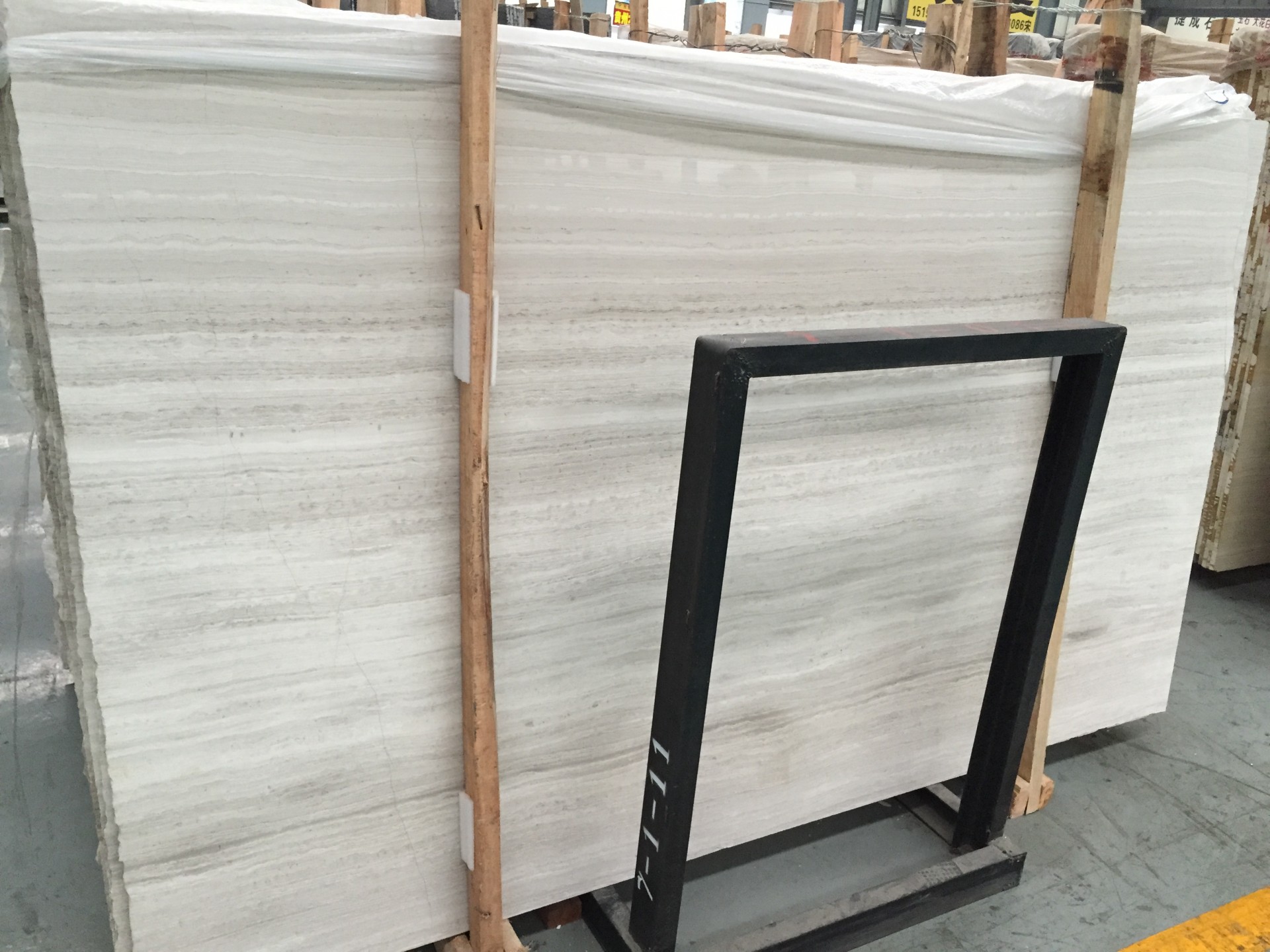 New material White wooden marble polished marble good price