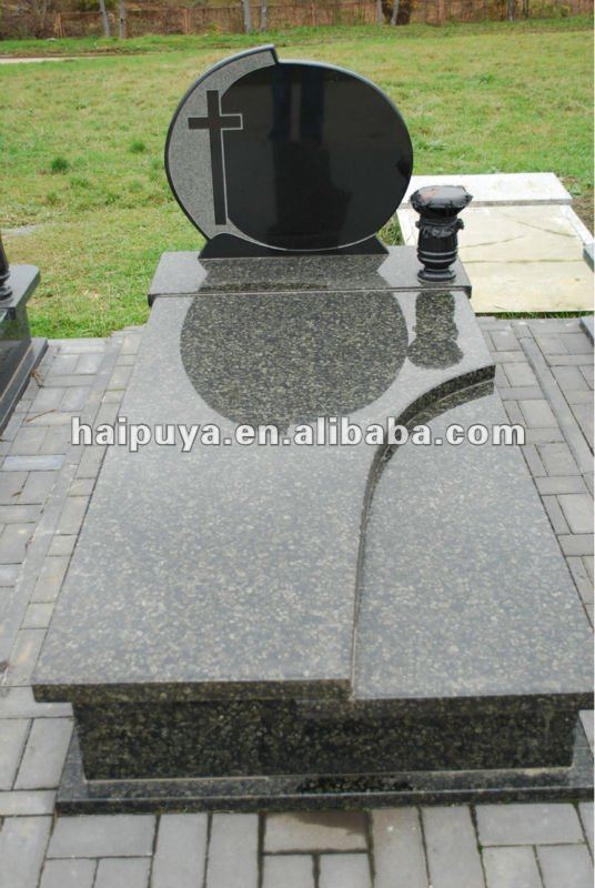 black granite mausoleum