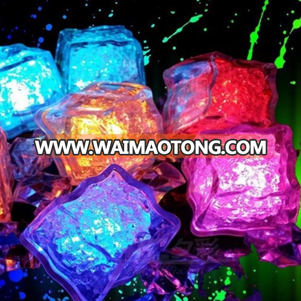 flashing ice cubes with led,led ice cubes,plastic reusable ice cubes