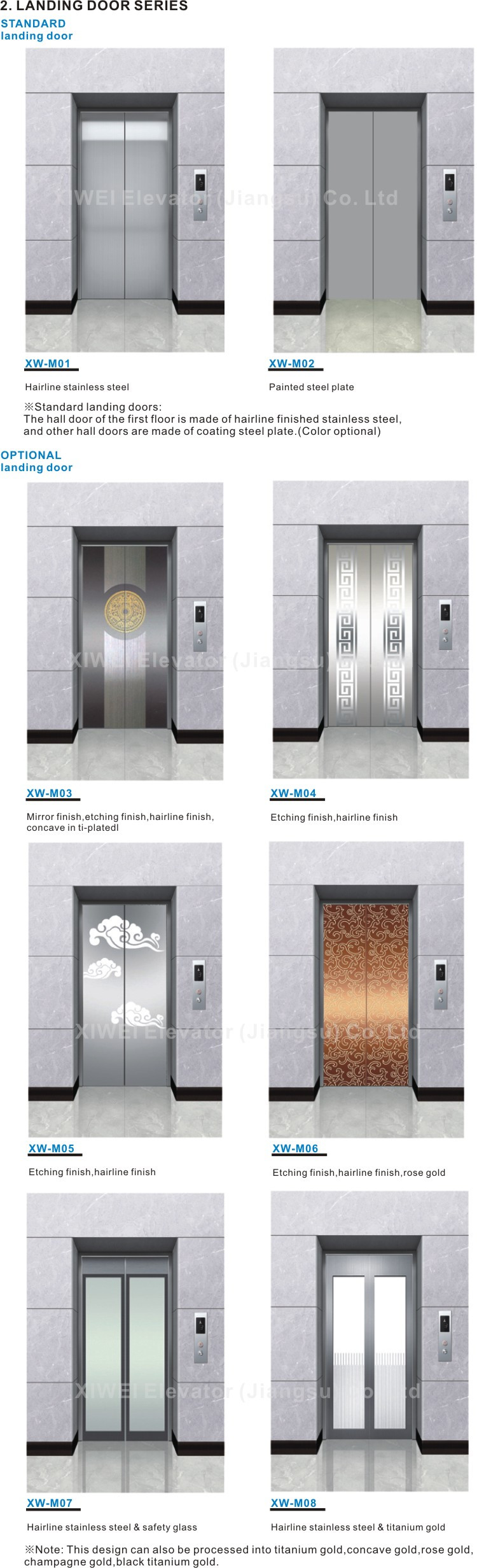 XIWEI Brand Three Side Glass Panoramic Elevator With CE & Ghost