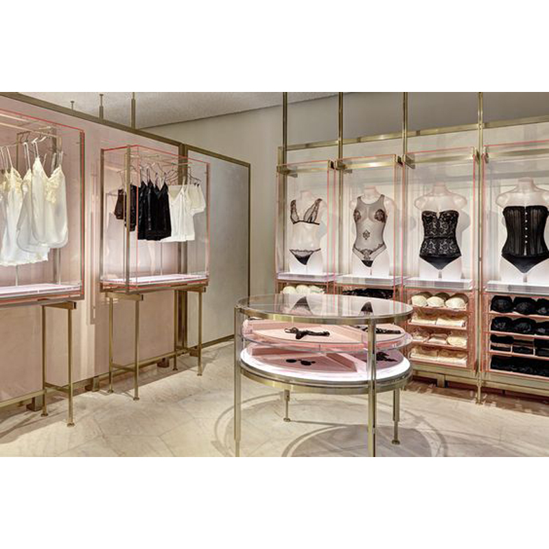 Customized Shop Fitting Design Display Rack For Lingerie