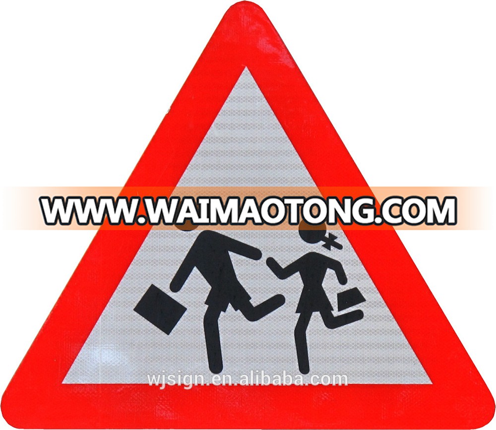 Anti-rust Cheap Reflective Aluminum Metal Traffic Street Safety Road Sign For Outdoor