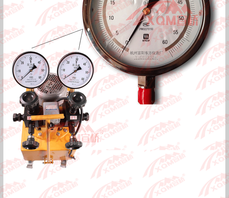 High quality precision mechanical measuring test indicator oil pump precision indicator for prestressed