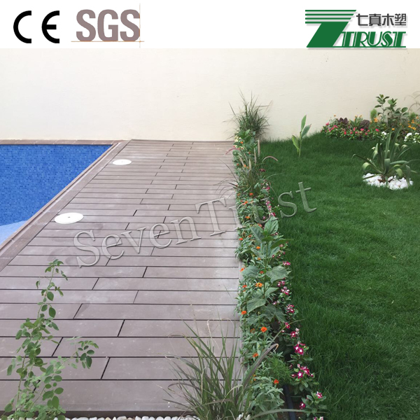 Cheap Composite Deck Boards Composite Decking Board/Outdoor Skirting Board(QZ-03B,135*25mm)