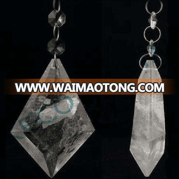 Quartz rock crystal chandelier pendants, keco crystal is work on rock crystal for chandeliers