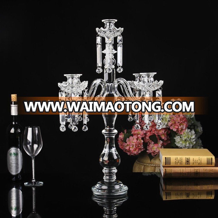 24" crystal bling home decor 5 lights crystal cheap candelabra centerpieces wedding