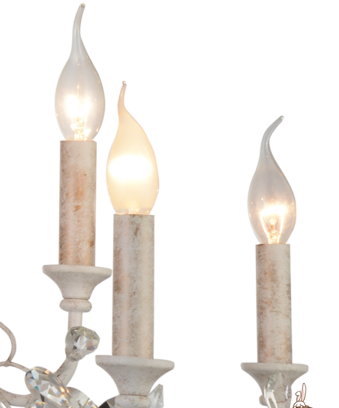 high quality metal flower crystal electric candle lights