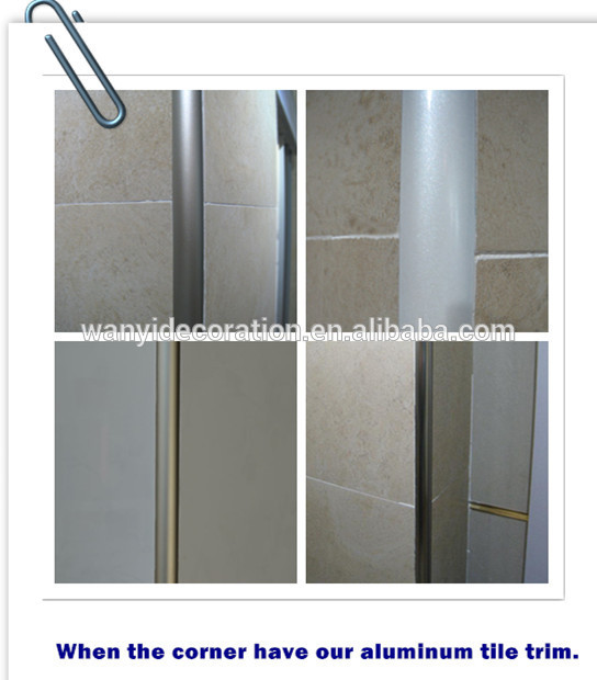 12*12mm aluminum tile edge protection trim