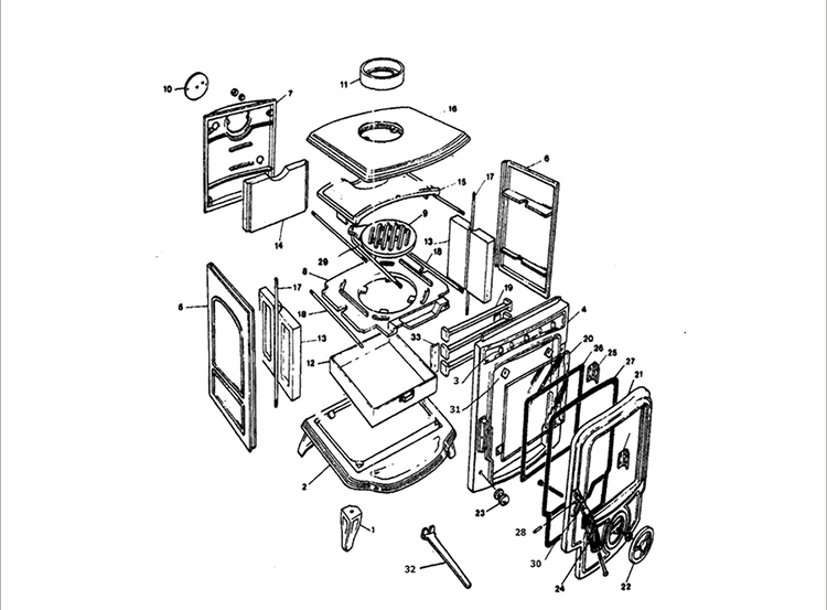 Aesthetic Appearance Design Of The Casting Elegant Wood Burning Stoves