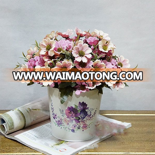 Beautiful color silk artificial cosmos flower for home decoration