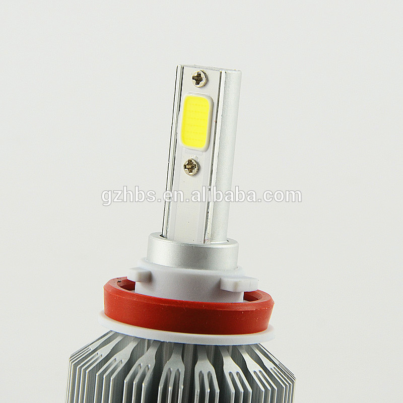 2 pcs 60W H8 H9 H11 COB led headlight car auto All-in-one LED headlight bulb lamp fog front 6000LM super bright high power