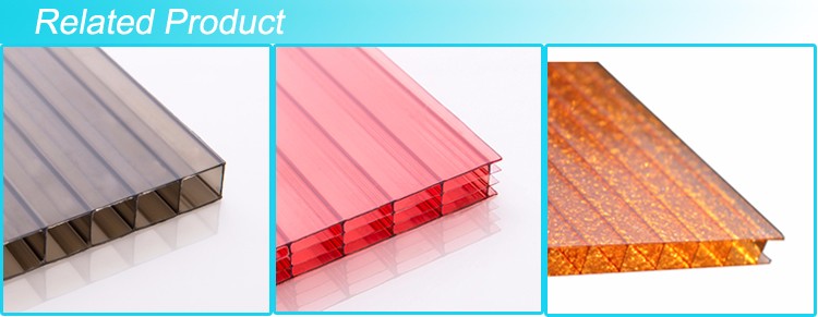 building material Plastic Twin Wall Alveolar Polycarbonate Sheet