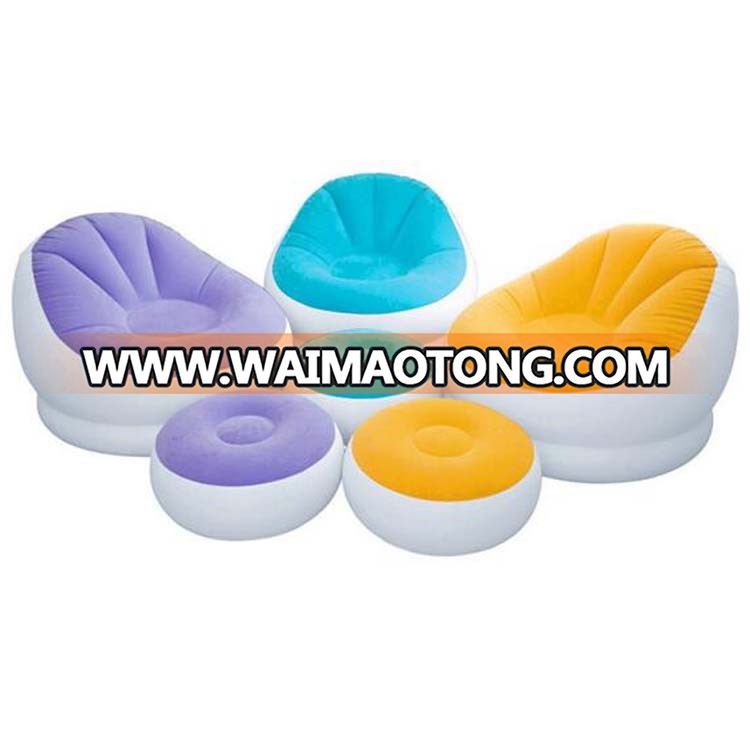 Wholesale cartoon animal shaped pvc inflatable sofa for kids