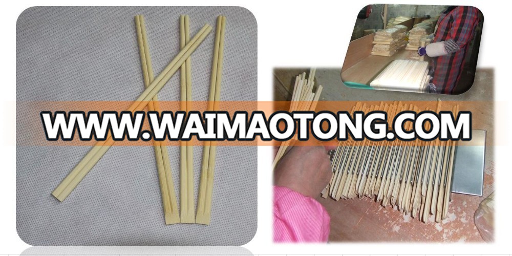 Wholesale natural yellow disposable reusable 4.3mm bulk bamboo chopsticks