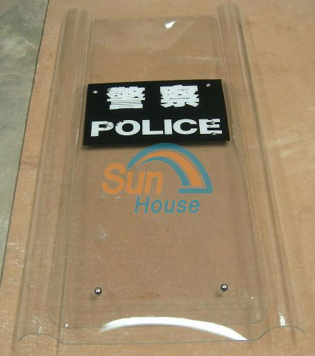 900*500*3mm Transparent Polycarbonate Riot Shield