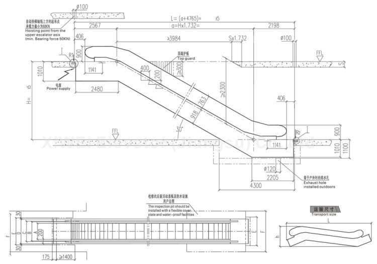 China Suppliers Electric Escalator Automatic Moving Walk